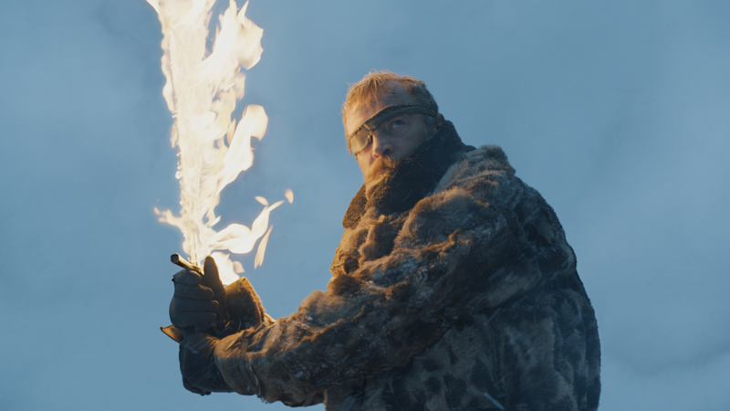 Or you can just set the sword on fire like our man Beric here (Photo: HBO)